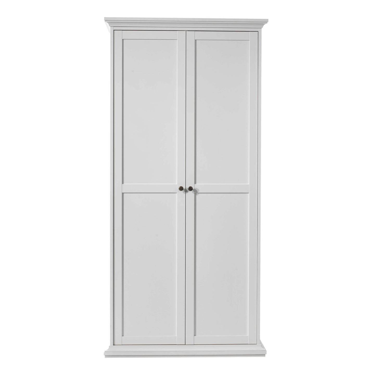 Paris Wardrobe with 2 Doors in White ModelBedroom