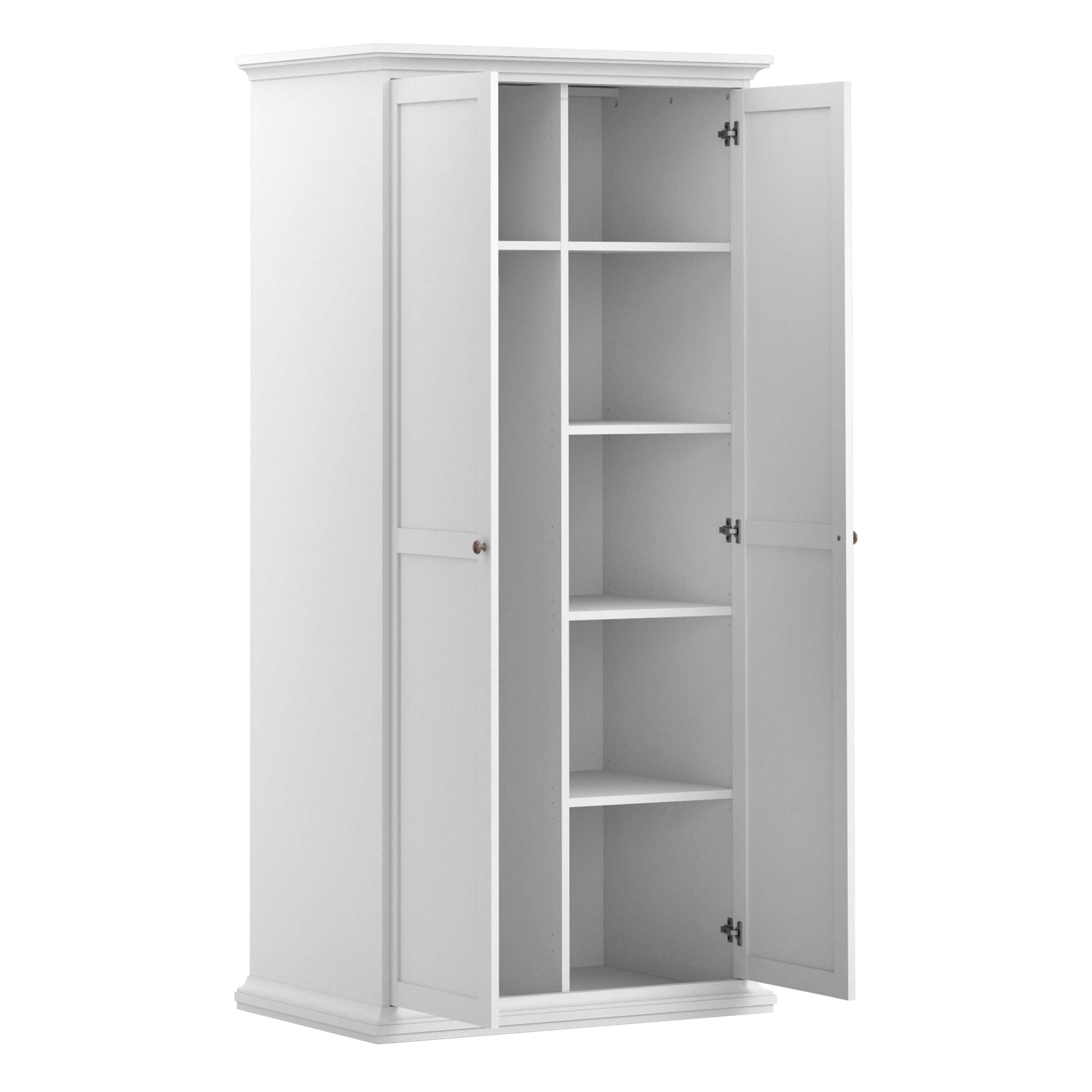 Paris Wardrobe with 2 Doors in White ModelBedroom