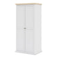 Paris Wardrobe with 2 Doors in White and Oak ModelBedroom