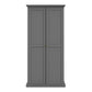 Paris Wardrobe with 2 Doors in Matt Grey ModelBedroom