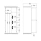 Paris Wardrobe with 2 Doors in Matt Grey ModelBedroom