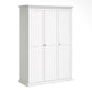 Paris Wardrobe with 3 Doors in White ModelBedroom