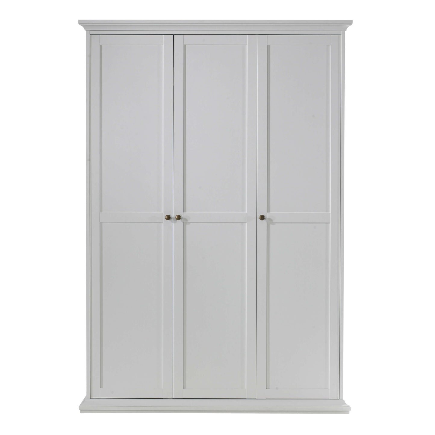 Paris Wardrobe with 3 Doors in White ModelBedroom