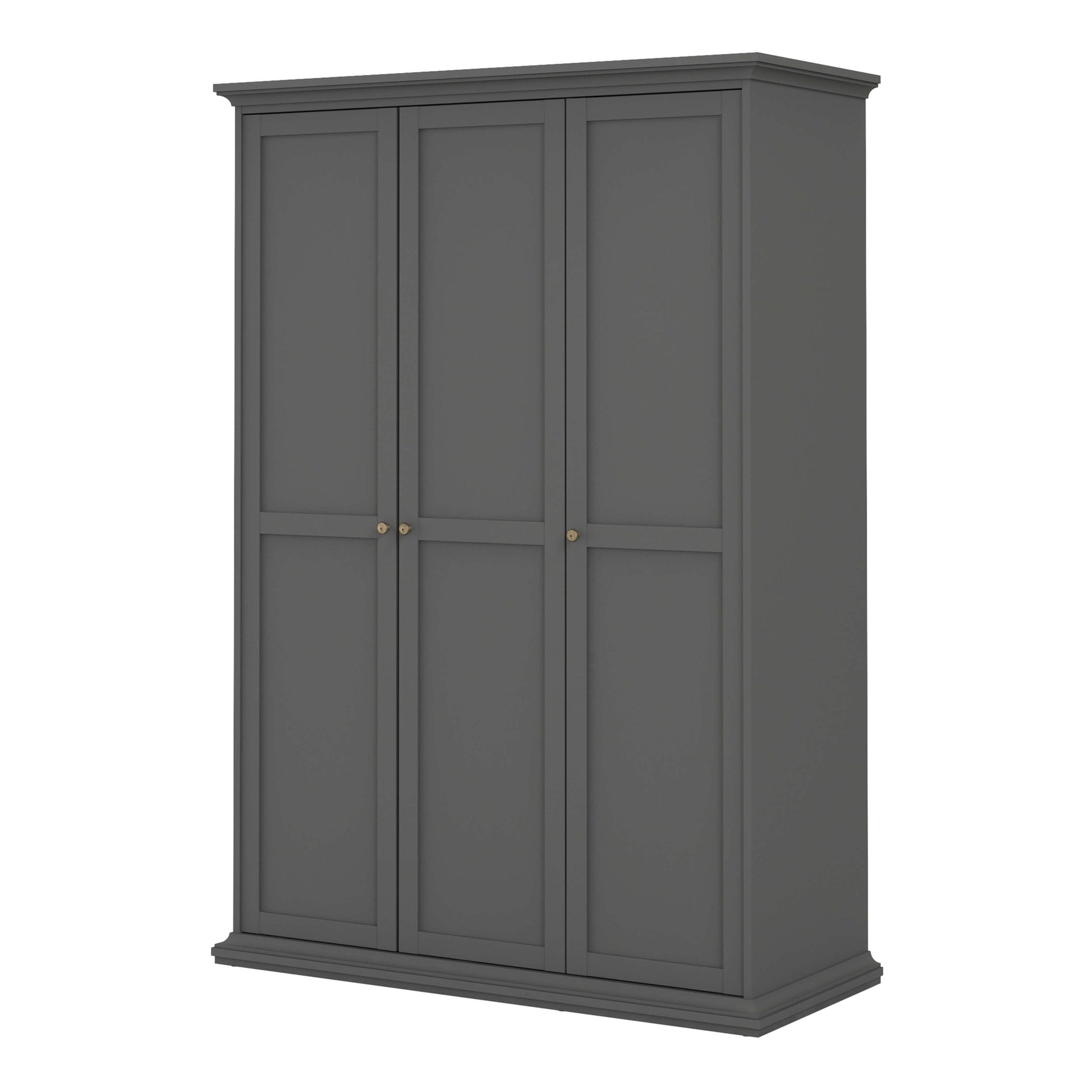 Paris Wardrobe with 3 Doors in Matt Grey ModelBedroom