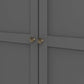 Paris Wardrobe with 3 Doors in Matt Grey ModelBedroom