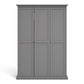 Paris Wardrobe with 3 Doors in Matt Grey ModelBedroom
