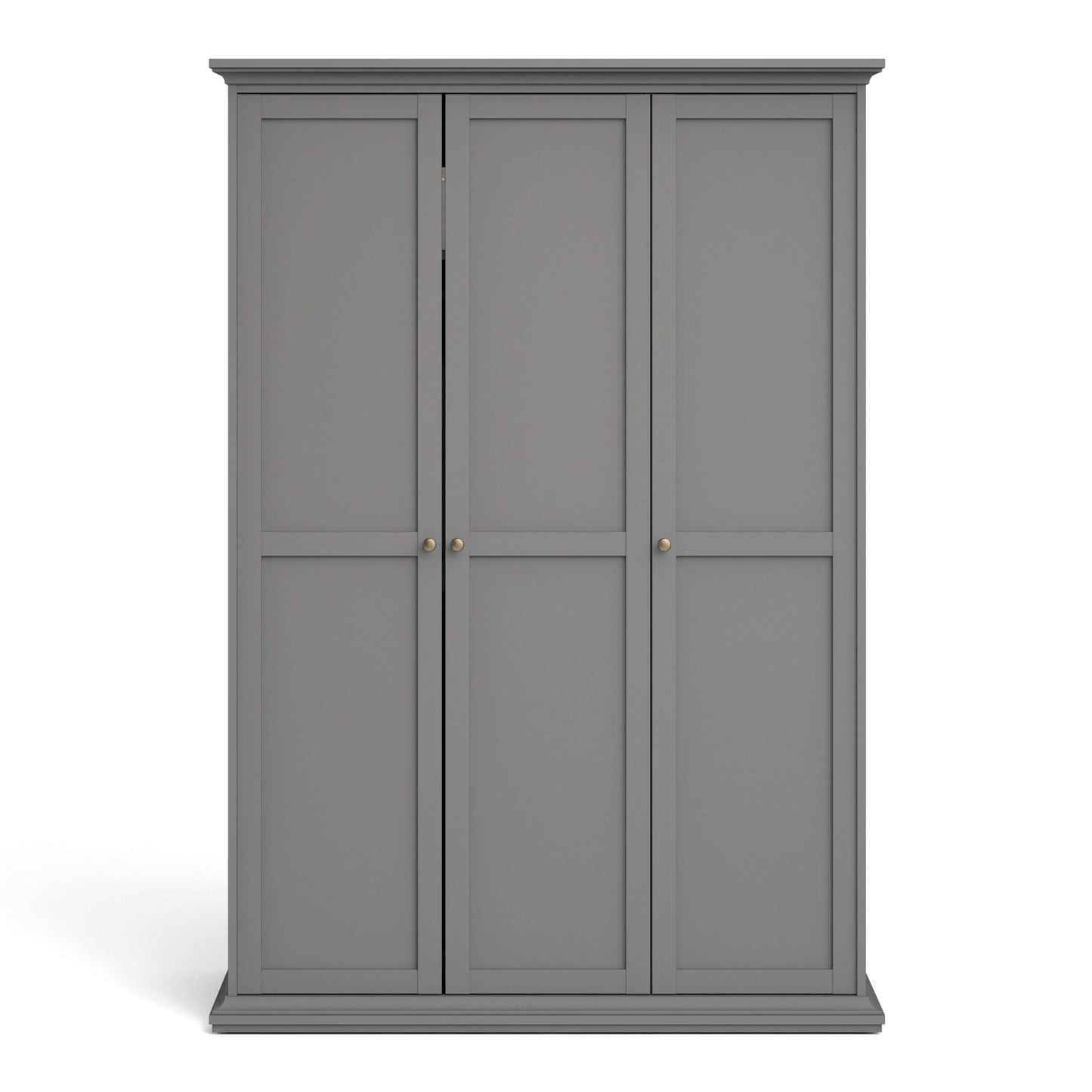 Paris Wardrobe with 3 Doors in Matt Grey ModelBedroom