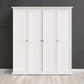 Paris Wardrobe with 4 Doors in White - 4 Door Wardrobe ModelBedroom