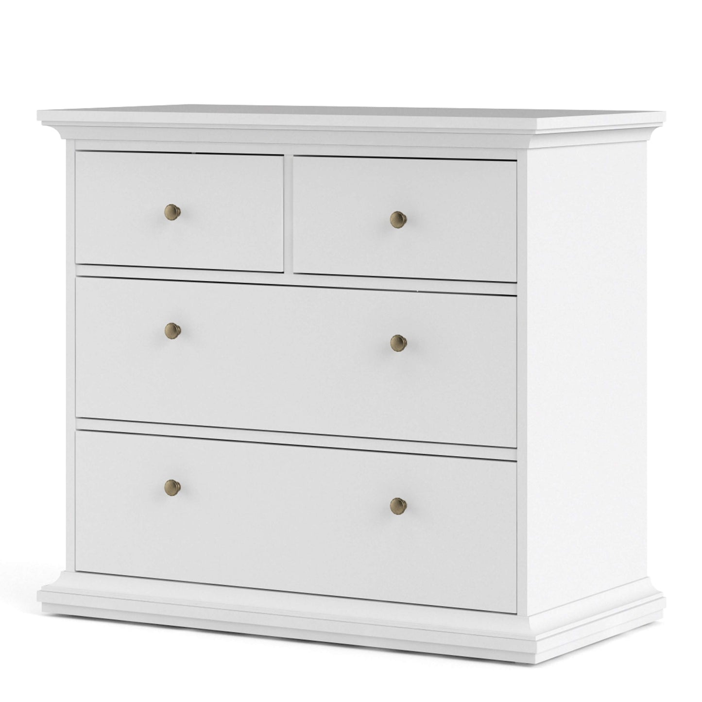 Paris Chest of 4 Drawers in White ModelBedroom