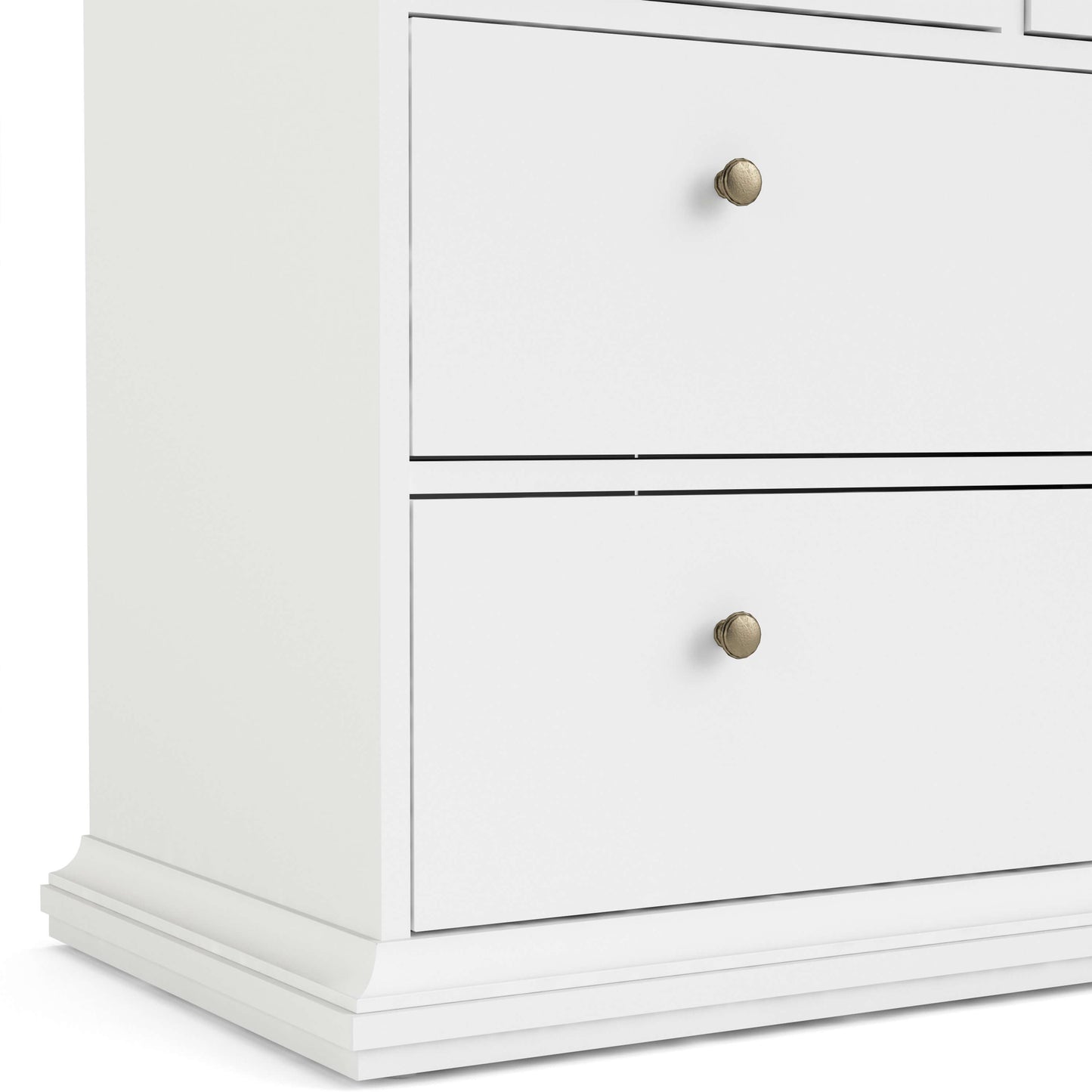 Paris Chest of 4 Drawers in White and Oak ModelBedroom