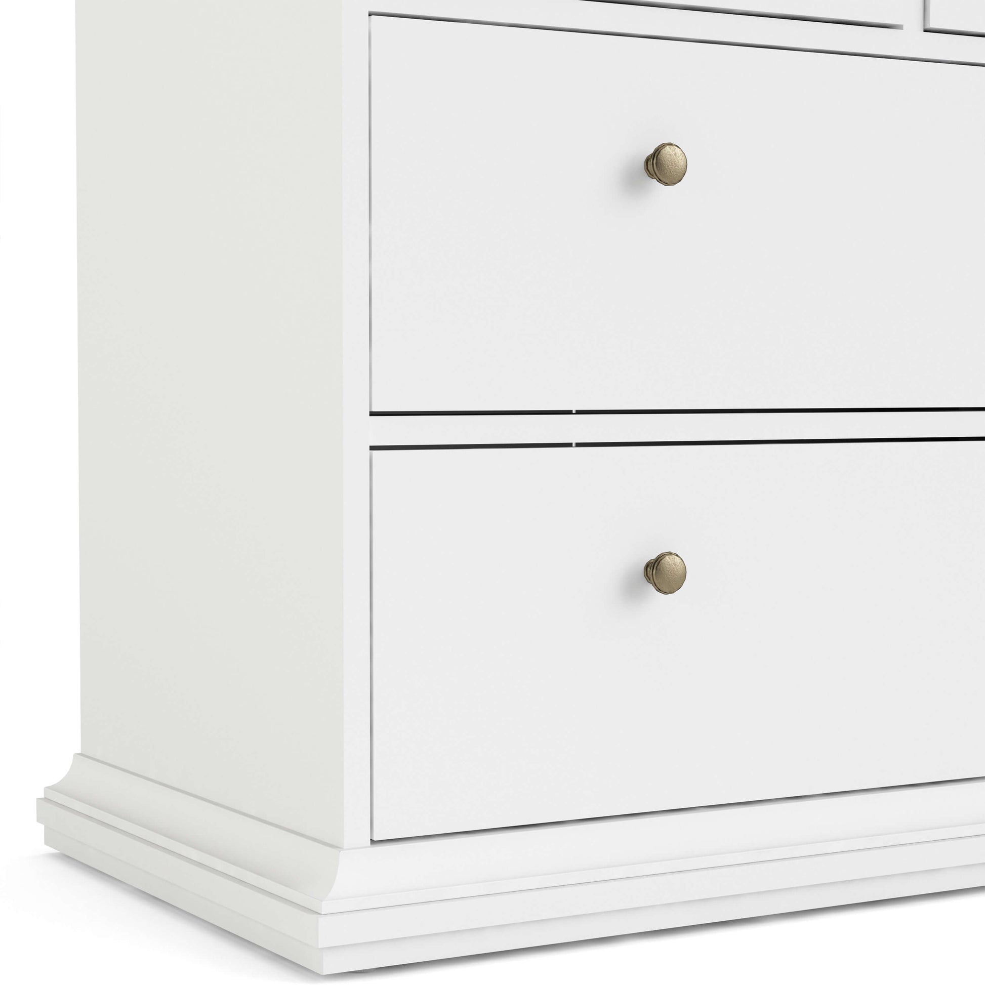 Paris Chest of 4 Drawers in White and Oak ModelBedroom