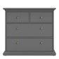Paris Chest of 4 Drawers in Matt Grey ModelBedroom