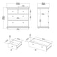 Paris Chest of 4 Drawers in Matt Grey ModelBedroom