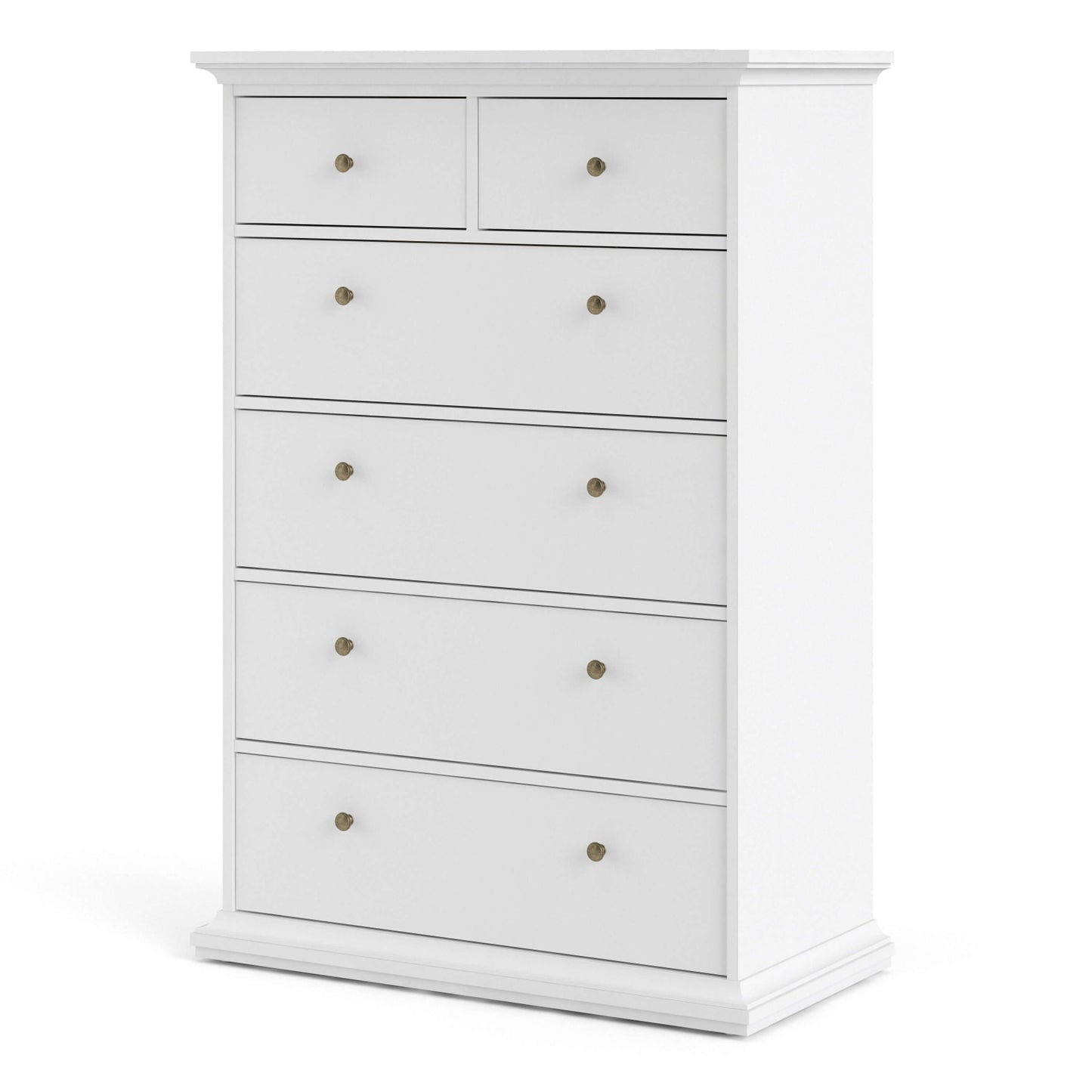 Paris Chest of 6 Drawers in White ModelBedroom