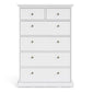 Paris Chest of 6 Drawers in White ModelBedroom