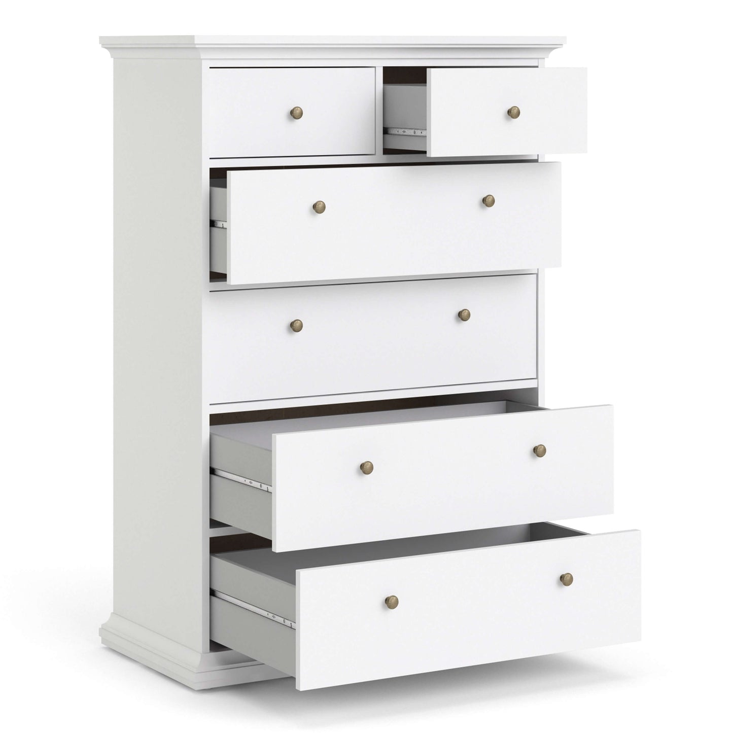 Paris Chest of 6 Drawers in White ModelBedroom