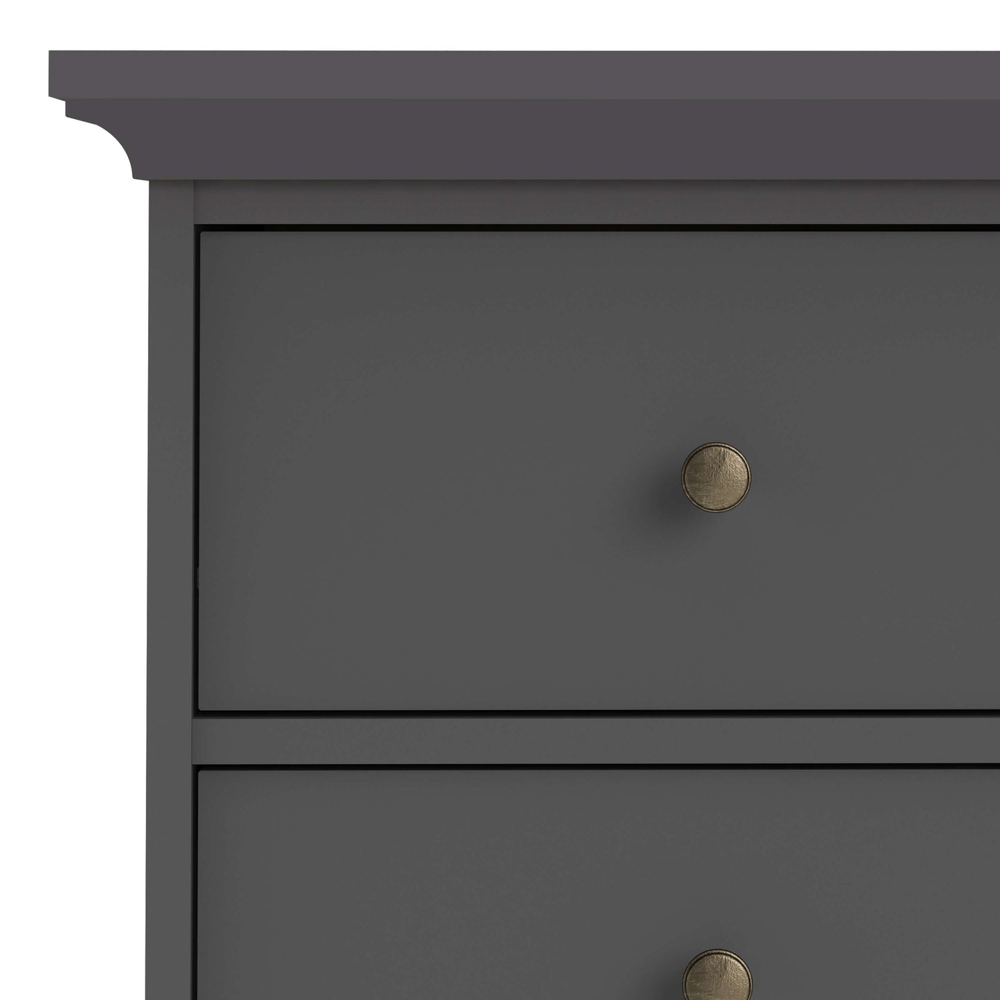 Paris Chest of 6 Drawers in Matt Grey ModelBedroom