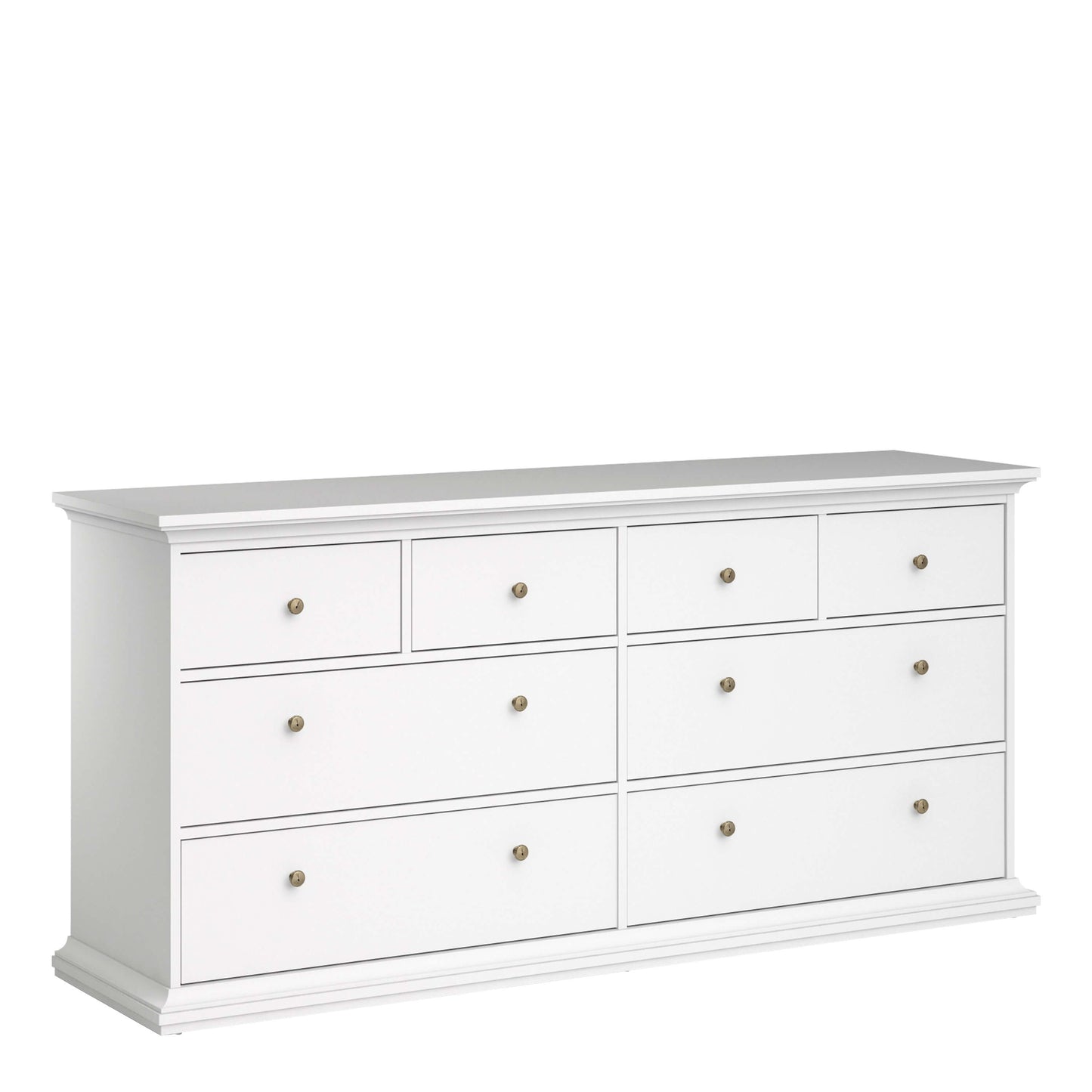 Paris Chest of 8 Drawers in White ModelBedroom