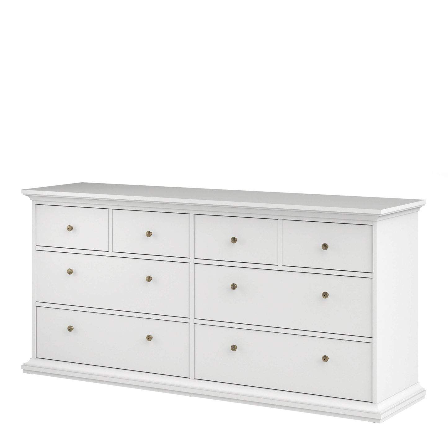 Paris Chest of 8 Drawers in White ModelBedroom