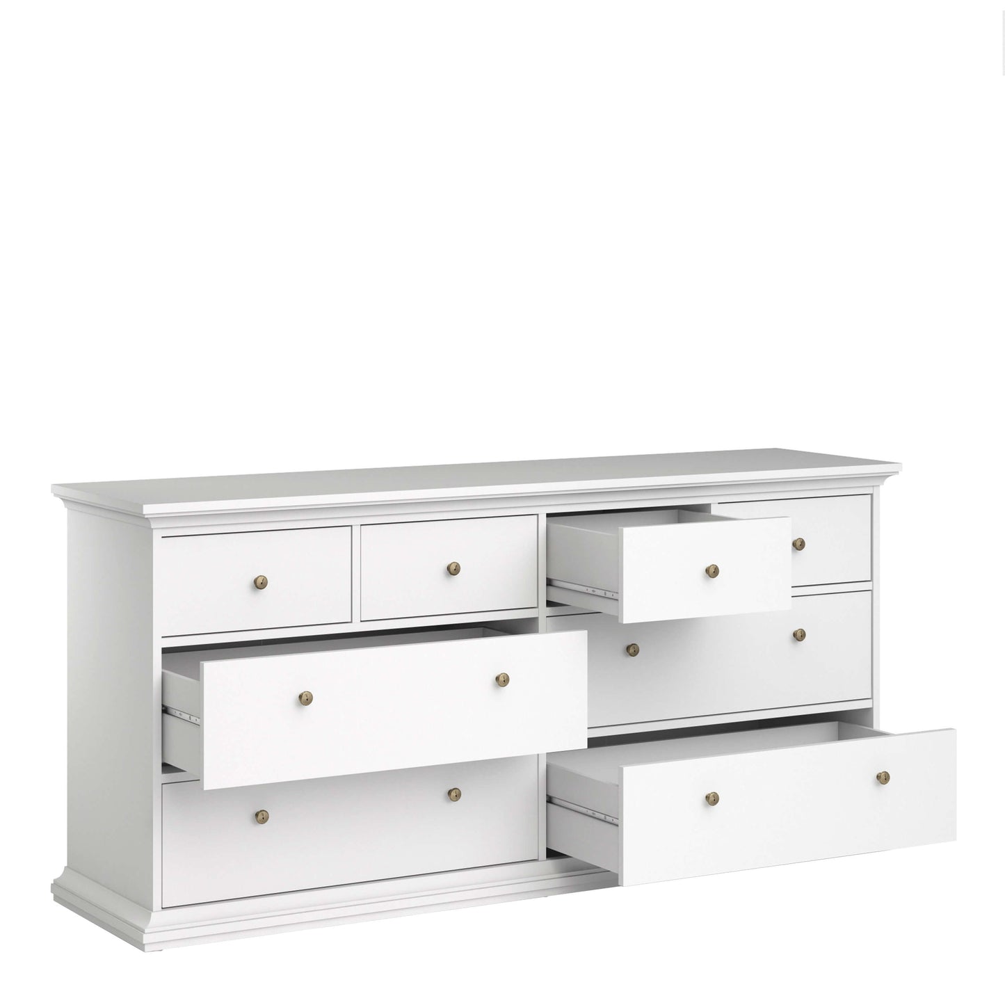 Paris Chest of 8 Drawers in White ModelBedroom