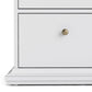 Paris Chest of 8 Drawers in White and Oak ModelBedroom