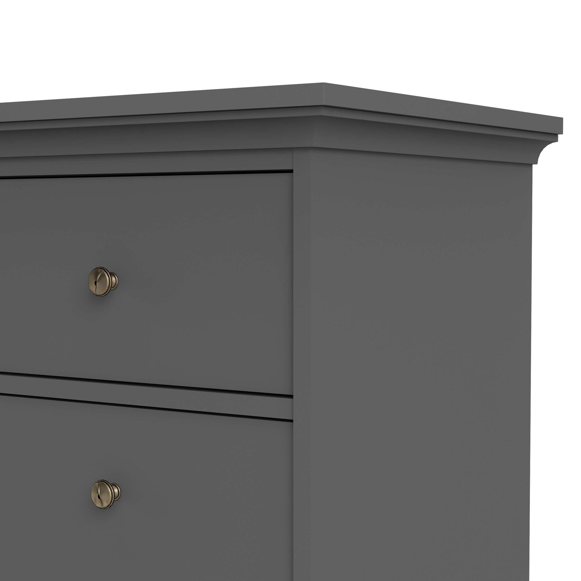 Paris Chest of 8 Drawers in Matt Grey ModelBedroom