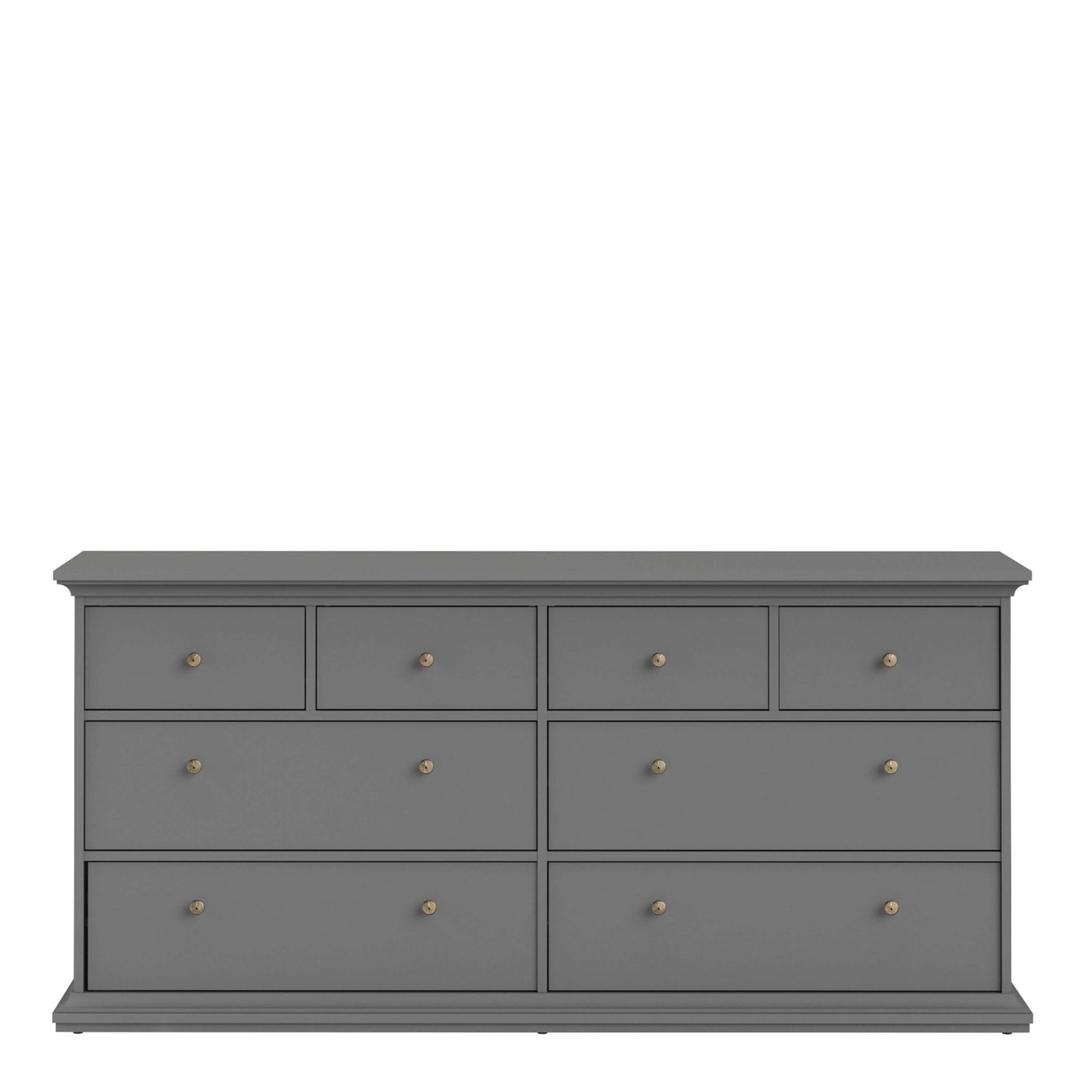 Paris Chest of 8 Drawers in Matt Grey ModelBedroom