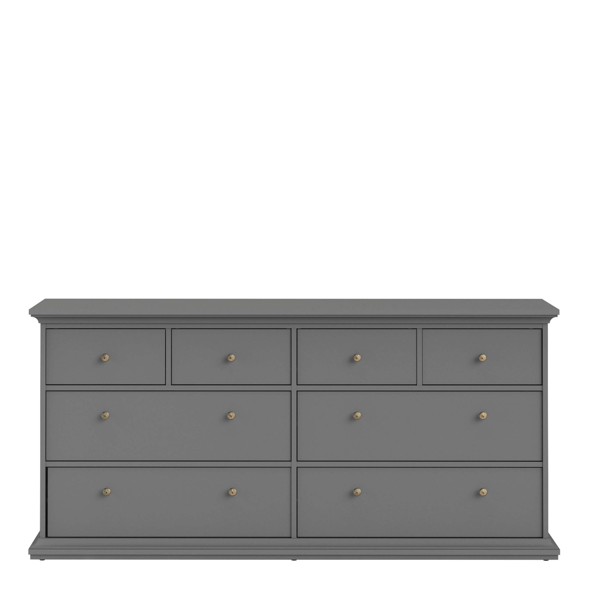 Paris Chest of 8 Drawers in Matt Grey ModelBedroom