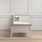 Paris Single Bed (90 x 200) in White and Oak ModelBedroom