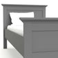 Paris Single Bed (90 x 200) in Matt Grey ModelBedroom