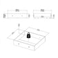 Paris Underbed Storage Drawer for Single Bed in White ModelBedroom