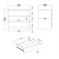 Naia Chest of 3 Drawers in Black Matt - 3 Drawer Chest Black Matt ModelBedroom