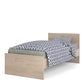 Naia Single Bed 3ft (90x190) Jackson Hickory Oak structure ModelBedroom