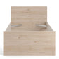 Naia Single Bed 3ft (90x190) Jackson Hickory Oak structure ModelBedroom