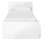 Naia Single Bed 3ft (90 x 190) in White High Gloss ModelBedroom