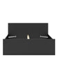 Naia Double Bed 4ft6 (140 x 190) in Black Matt ModelBedroom