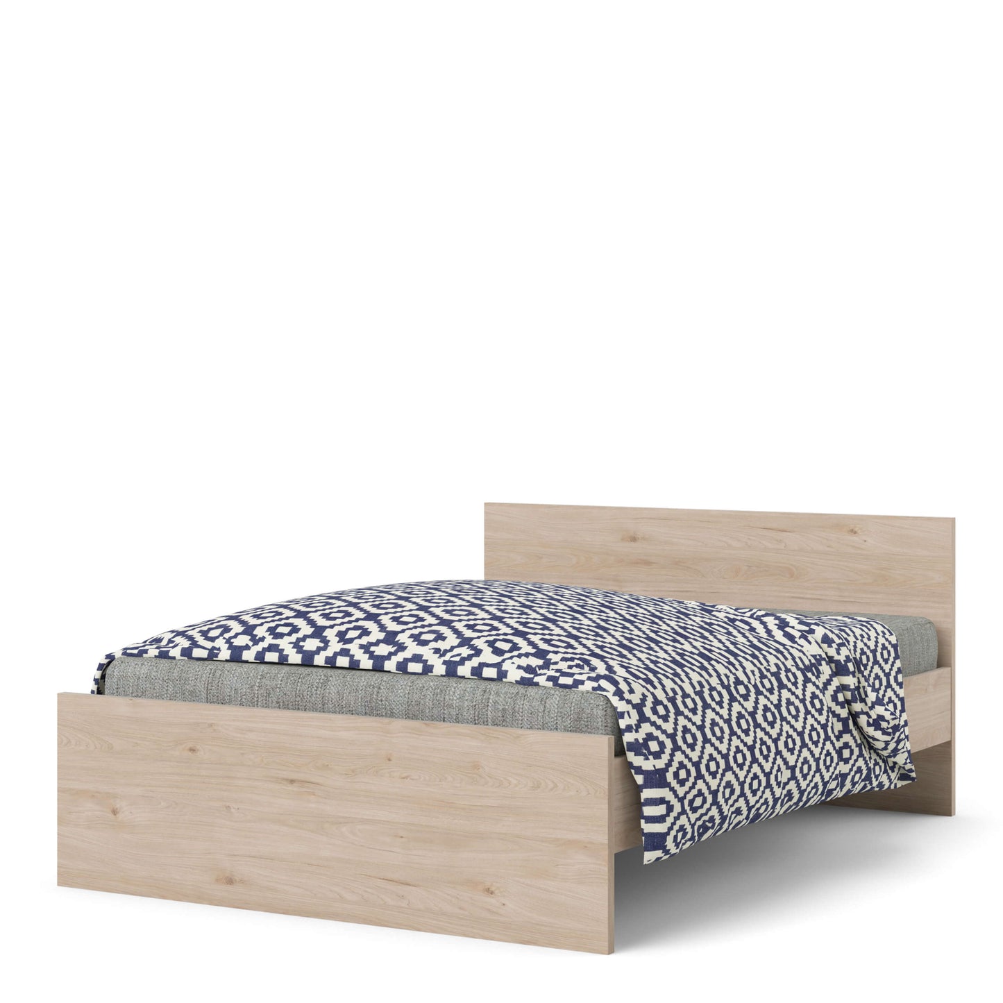 Naia Double Bed 4ft6 (140x190) Jackson Hickory Oak structure ModelBedroom