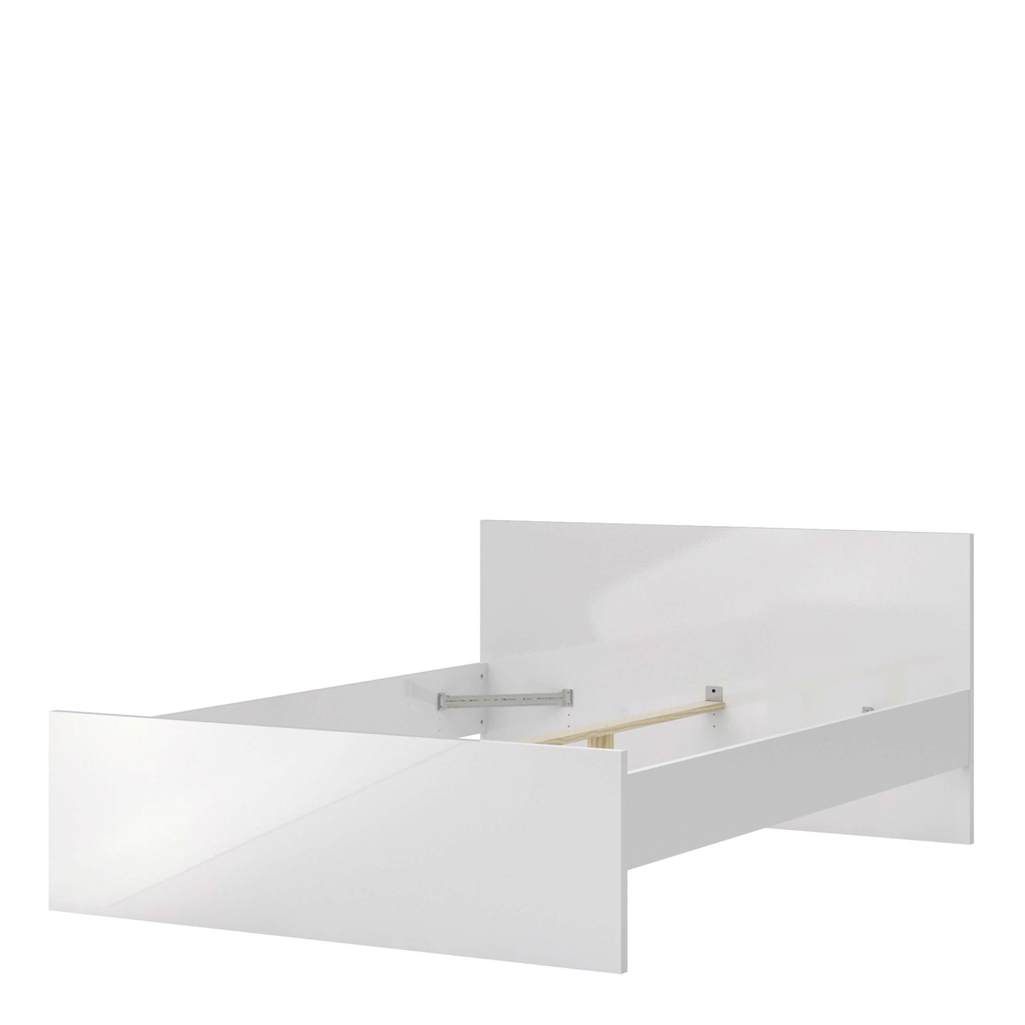 Naia Double Bed 4ft6 (140 x 190) in White High Gloss ModelBedroom