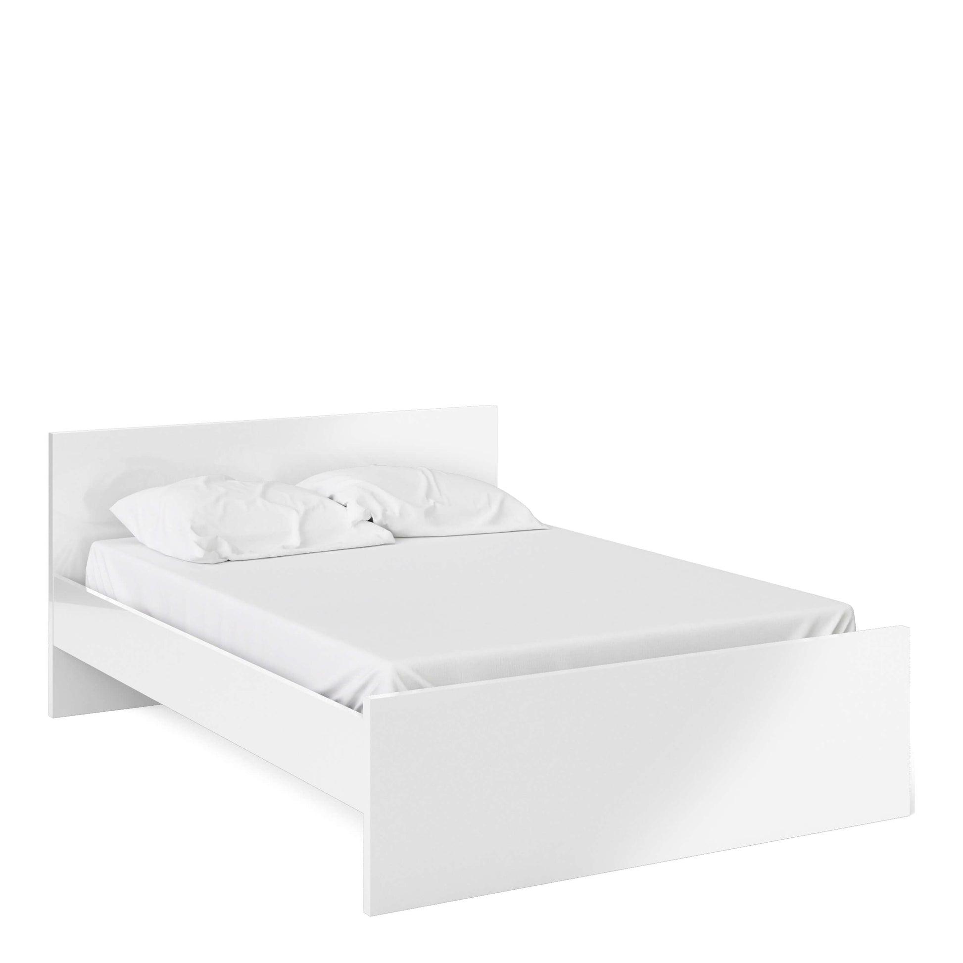 Naia Double Bed 4ft6 (140 x 190) in White High Gloss ModelBedroom