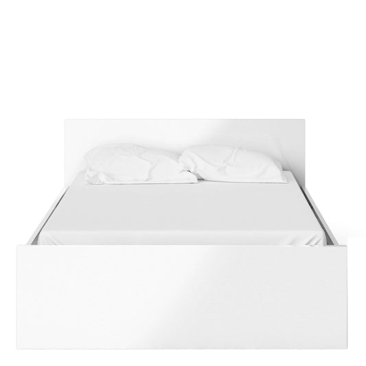 Naia Double Bed 4ft6 (140 x 190) in White High Gloss ModelBedroom