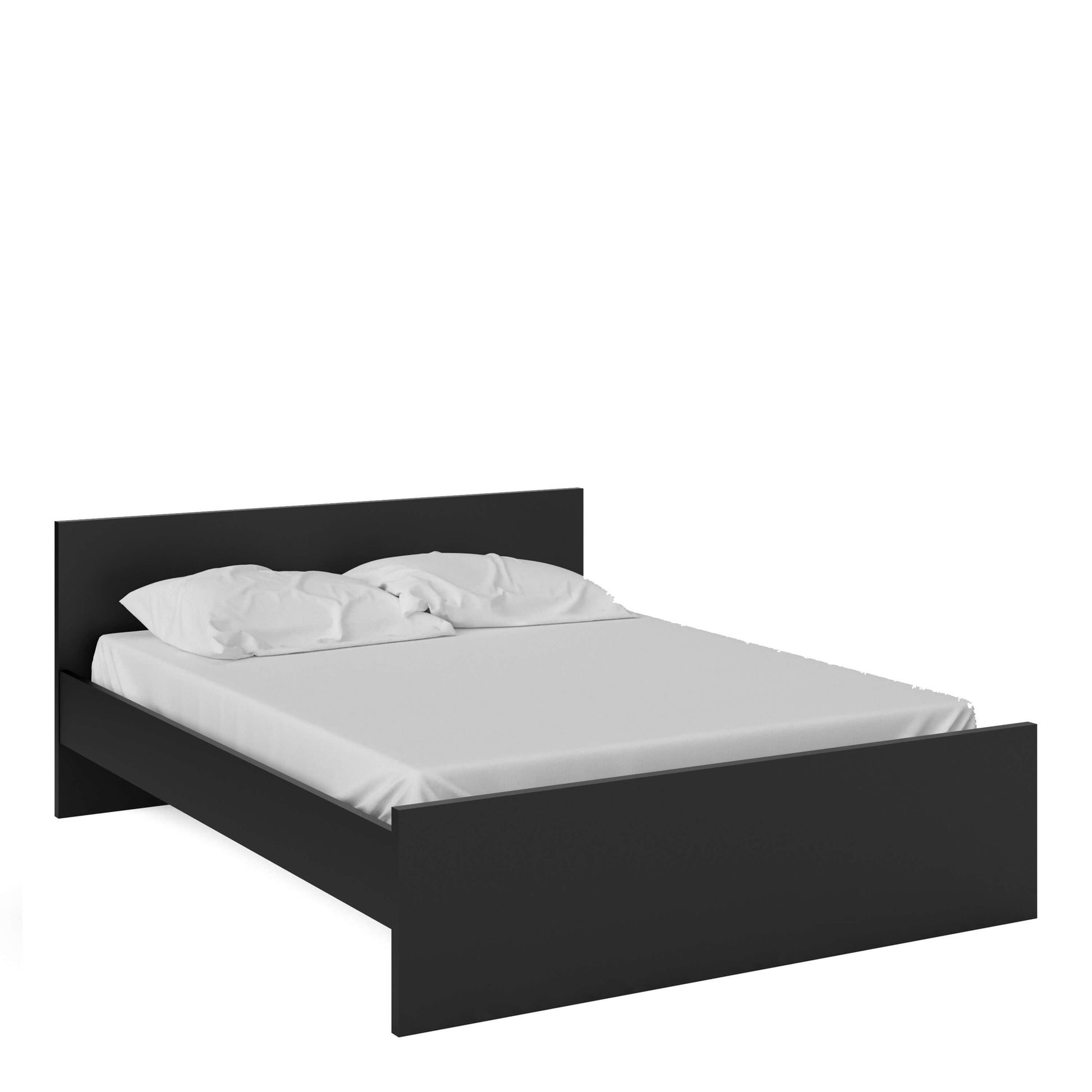 Naia Euro King Bed (160 x 200) in Black Matt ModelBedroom