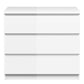 Naia Chest of 3 Drawers in White High Gloss - 3 Drawer Chest White ModelBedroom