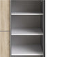 Verona Sliding Wardrobe 120cm in Black Matt with Black Matt Doors with 5 Shelves ModelBedroom