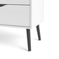 Oslo Chest of 4 Drawers (2+2) in White and Black Matt ModelBedroom