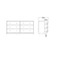 May Chest of 6 Drawers (3+3) - 6 Drawer Chest Of Drawers ModelBedroom