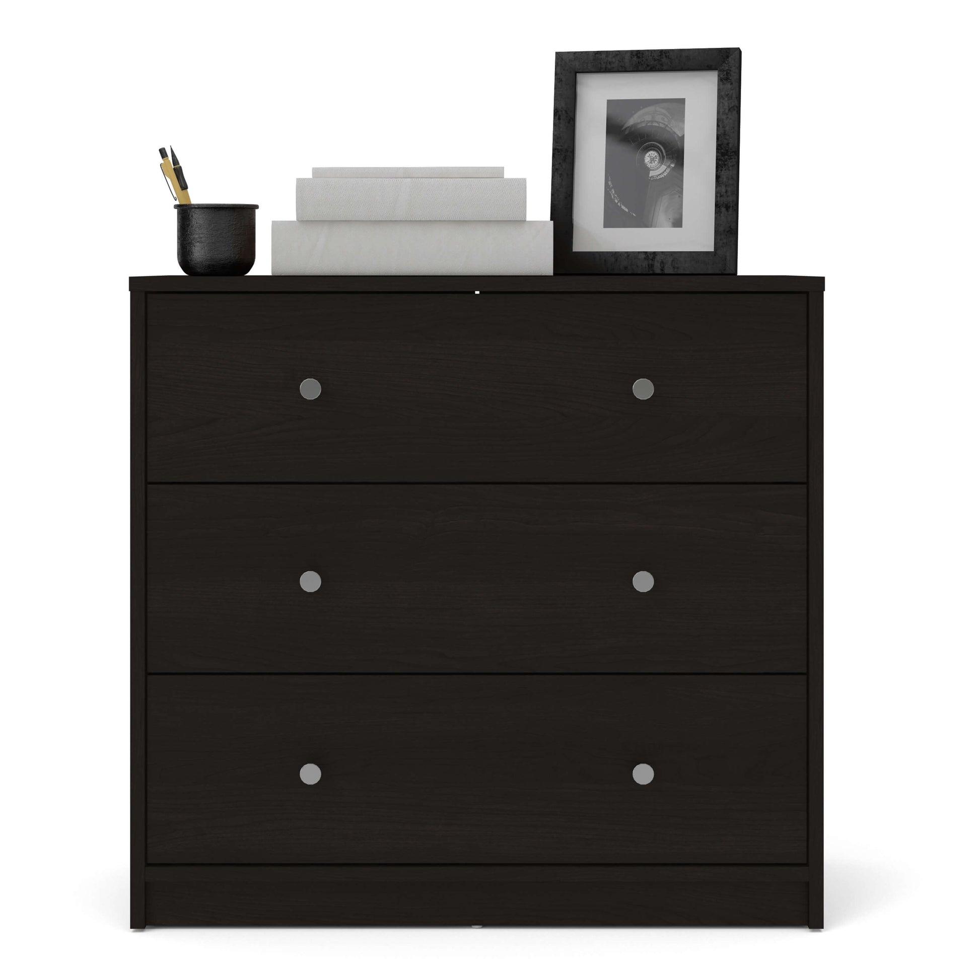 May Chest of 3 Drawers - 3 Drawer Chest Of Drawers Coffee ModelBedroom