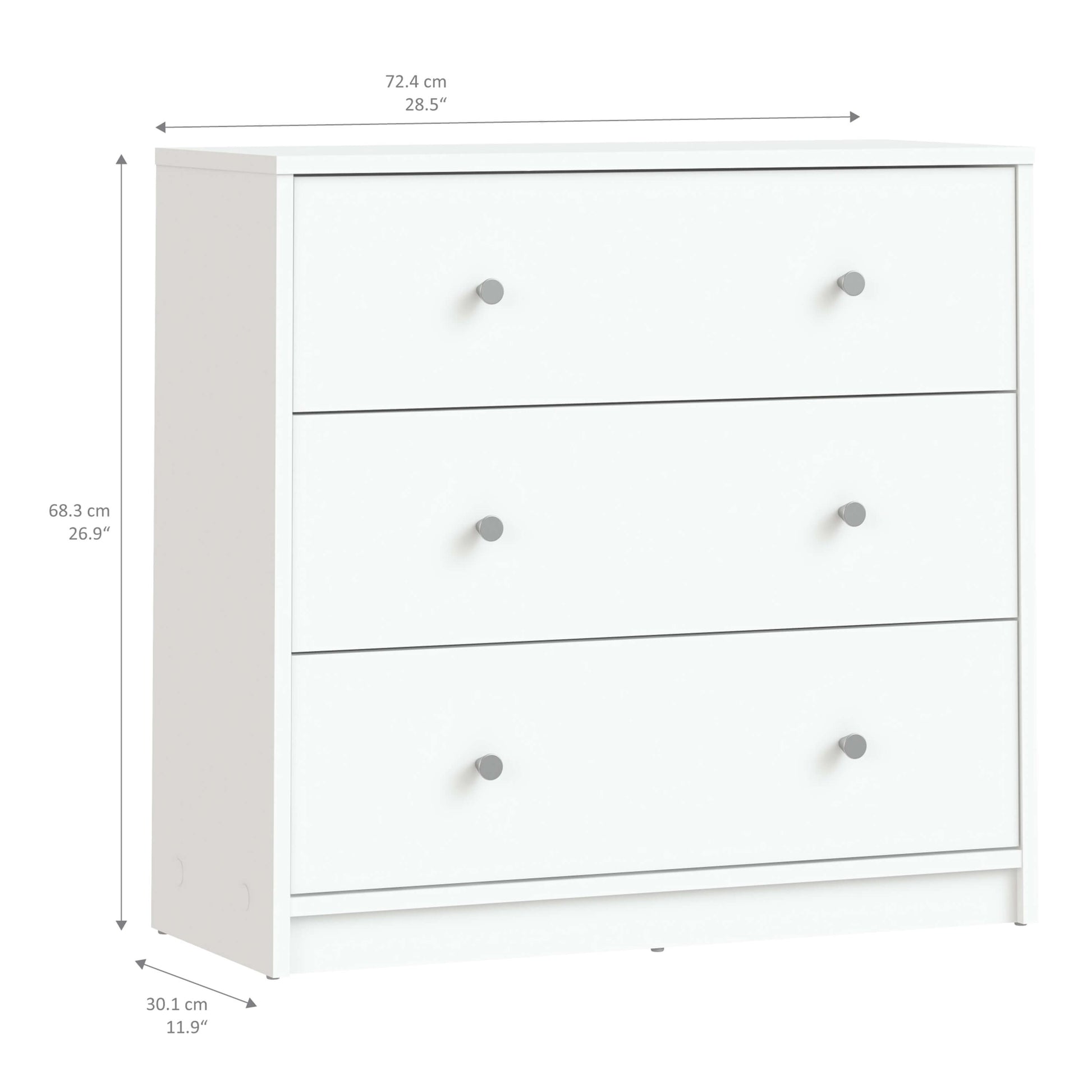 May Chest of 3 Drawers - 3 Drawer Chest Of Drawers ModelBedroom