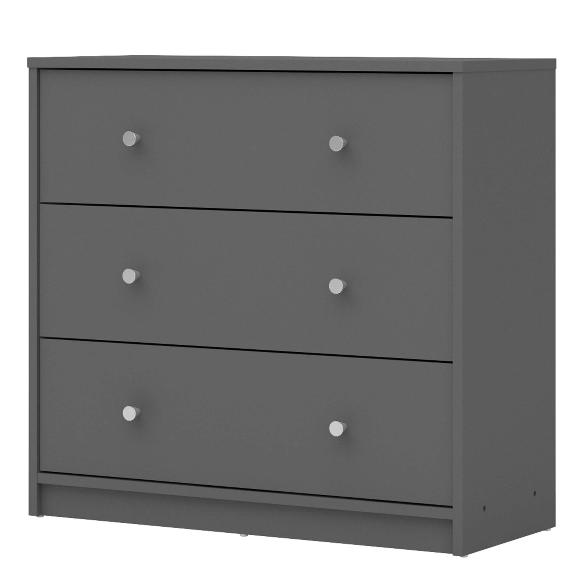 May Chest of 3 Drawers - 3 Drawer Chest Of Drawers Coffee ModelBedroom