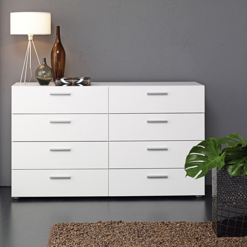 Pepe Wide Chest of 8 Drawers (4+4) - 8 Drawer Chest of Drawers ModelBedroom