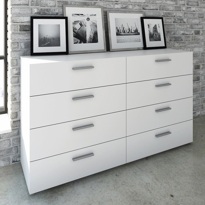 Pepe Wide Chest of 8 Drawers (4+4) - 8 Drawer Chest of Drawers ModelBedroom